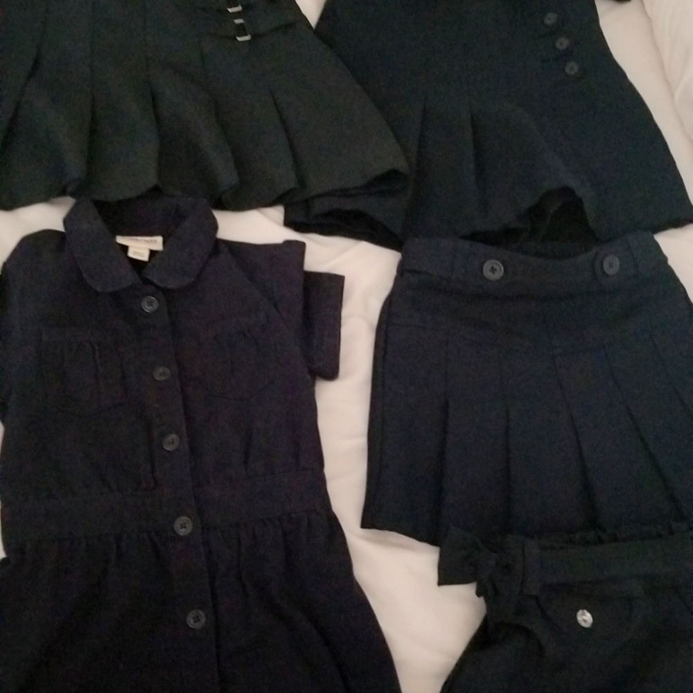 Girls size 5T school uniforms